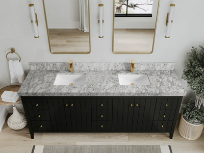 Atlanta 84 in. W x 22 in. D Double Sink Bathroom Vanity - Willow Bath and Vanity