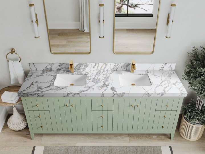 Atlanta 84 in. W x 22 in. D Double Sink Bathroom Vanity - photo 25