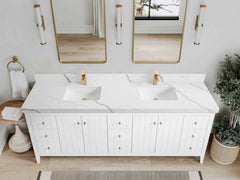 Atlanta 84 in. W x 22 in. D Double Sink Bathroom Vanity - photo 26