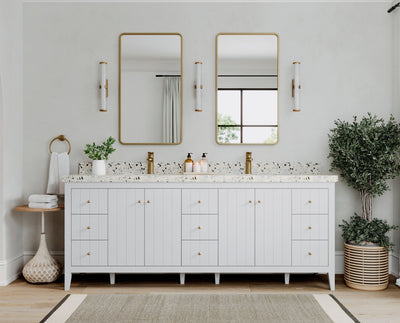 Atlanta 84 in. W x 22 in. D Double Sink Bathroom Vanity - Willow Bath and Vanity