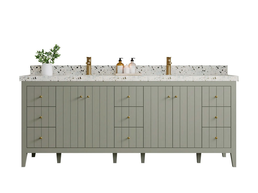 Atlanta 84 in. W x 22 in. D Double Sink Bathroom Vanity - Willow Bath and Vanity