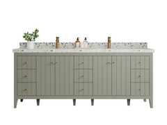 Atlanta 84 in. W x 22 in. D Double Sink Bathroom Vanity - photo 1