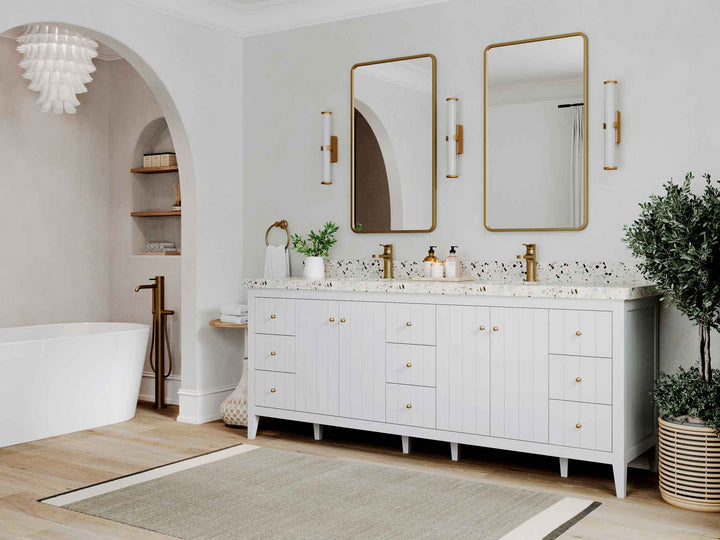 Atlanta 84 in. W x 22 in. D Double Sink Bathroom Vanity - photo 2