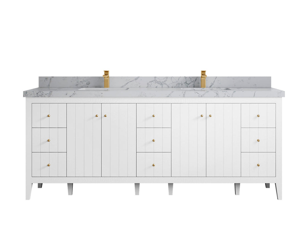 Atlanta 84 in. W x 22 in. D Double Sink Bathroom Vanity - Willow Bath and Vanity