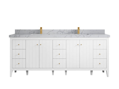 Atlanta 84 in. W x 22 in. D Double Sink Bathroom Vanity - Willow Bath and Vanity