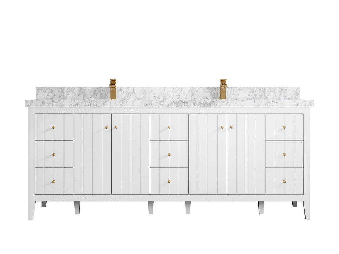 Atlanta 84 in. W x 22 in. D Double Sink Bathroom Vanity - Willow Bath and Vanity