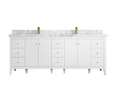 Atlanta 84 in. W x 22 in. D Double Sink Bathroom Vanity - Willow Bath and Vanity