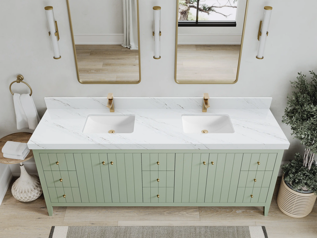 Atlanta 84 in. W x 22 in. D Double Sink Bathroom Vanity - Willow Bath and Vanity