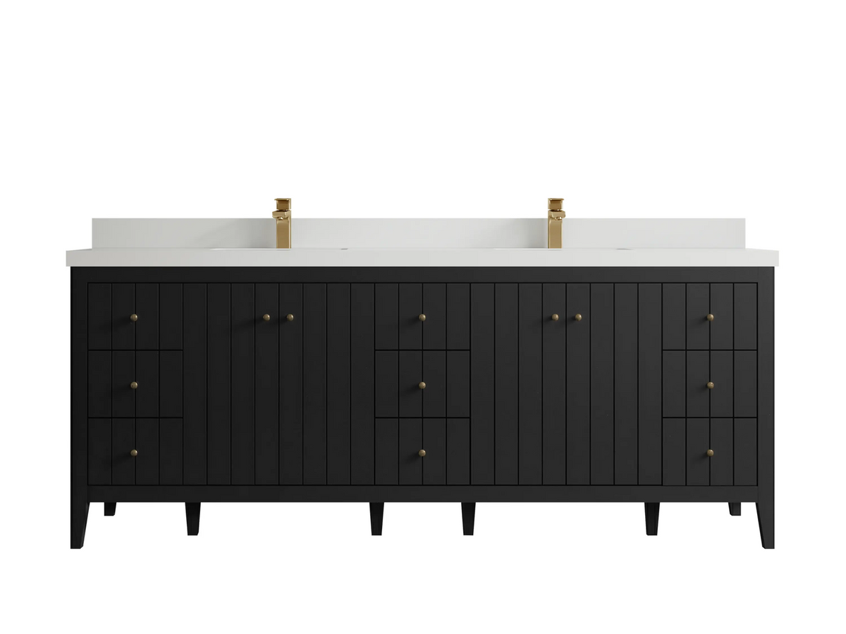 Atlanta 84 in. W x 22 in. D Double Sink Bathroom Vanity - Willow Bath and Vanity