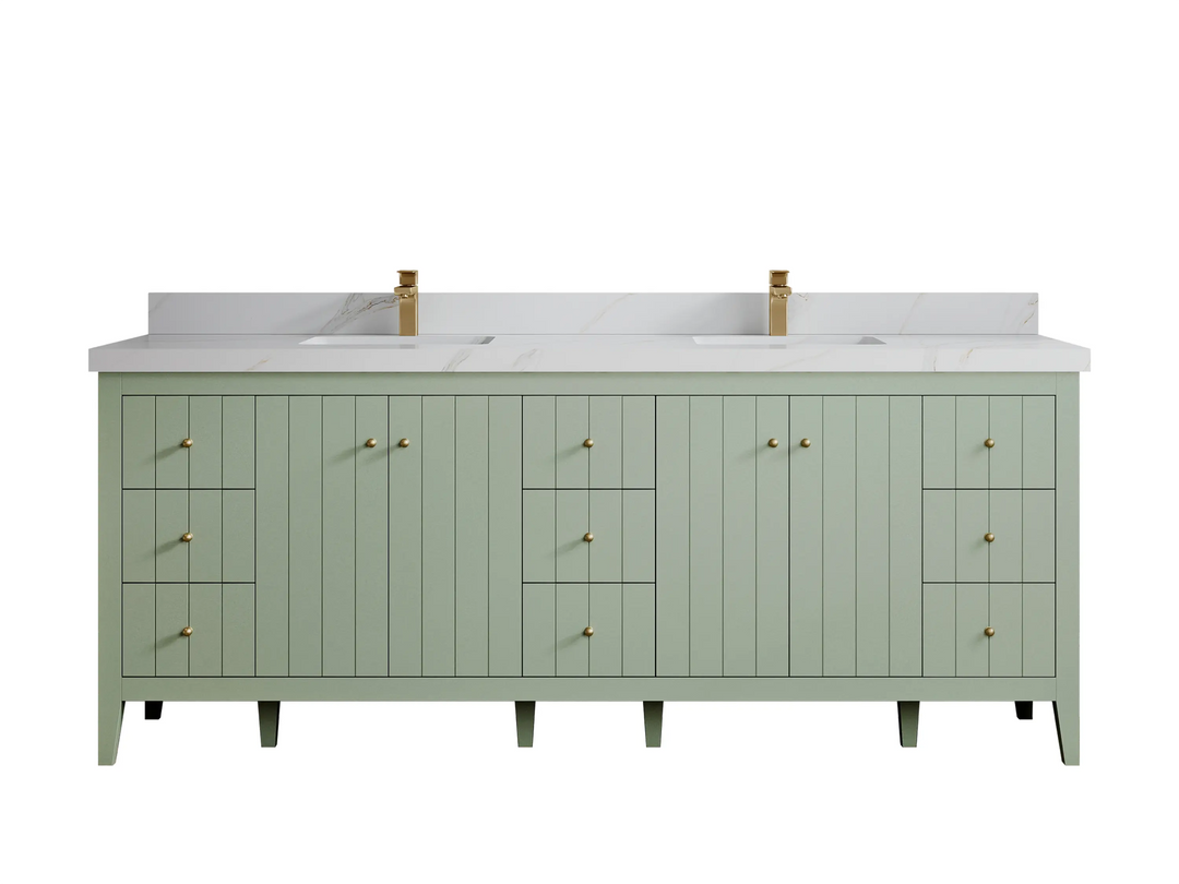 Atlanta 84 in. W x 22 in. D Double Sink Bathroom Vanity - Willow Bath and Vanity