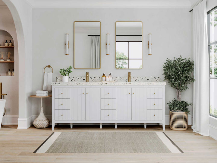 Atlanta 84 in. W x 22 in. D Double Sink Bathroom Vanity - photo 4