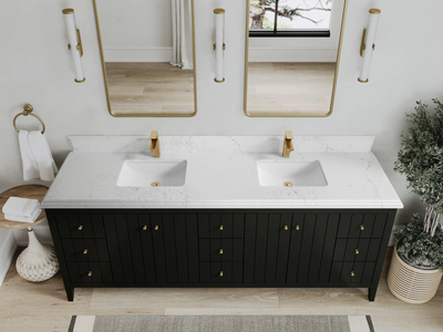 Atlanta 84 in. W x 22 in. D Double Sink Bathroom Vanity - Willow Bath and Vanity