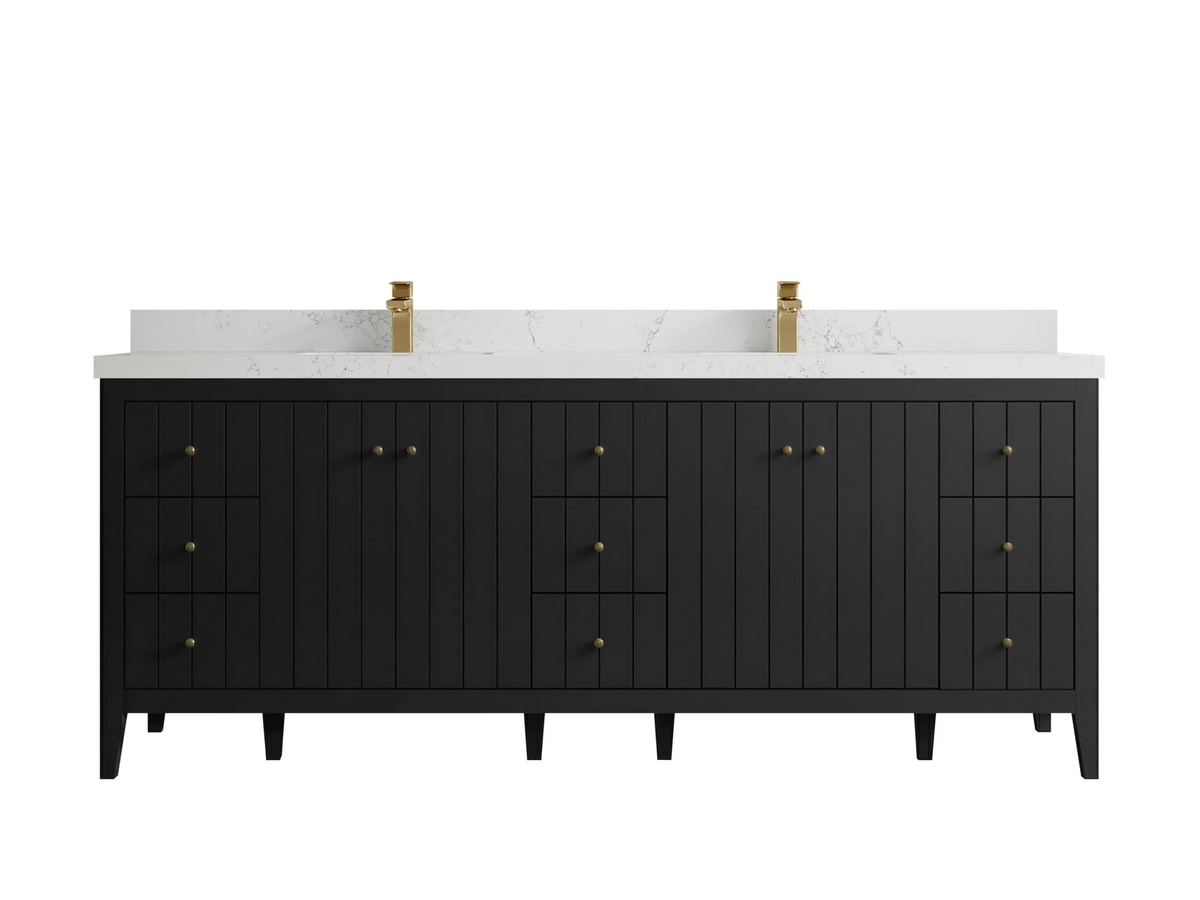 Atlanta 84 in. W x 22 in. D Double Sink Bathroom Vanity - Willow Bath and Vanity