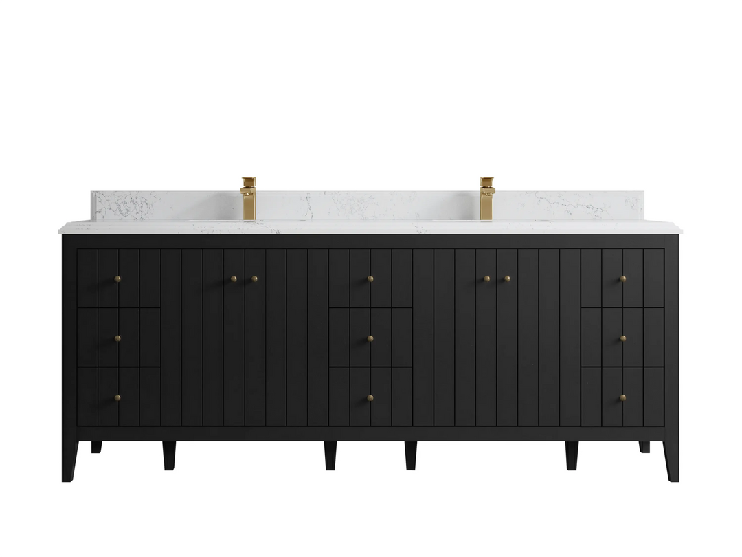 Atlanta 84 in. W x 22 in. D Double Sink Bathroom Vanity - Willow Bath and Vanity