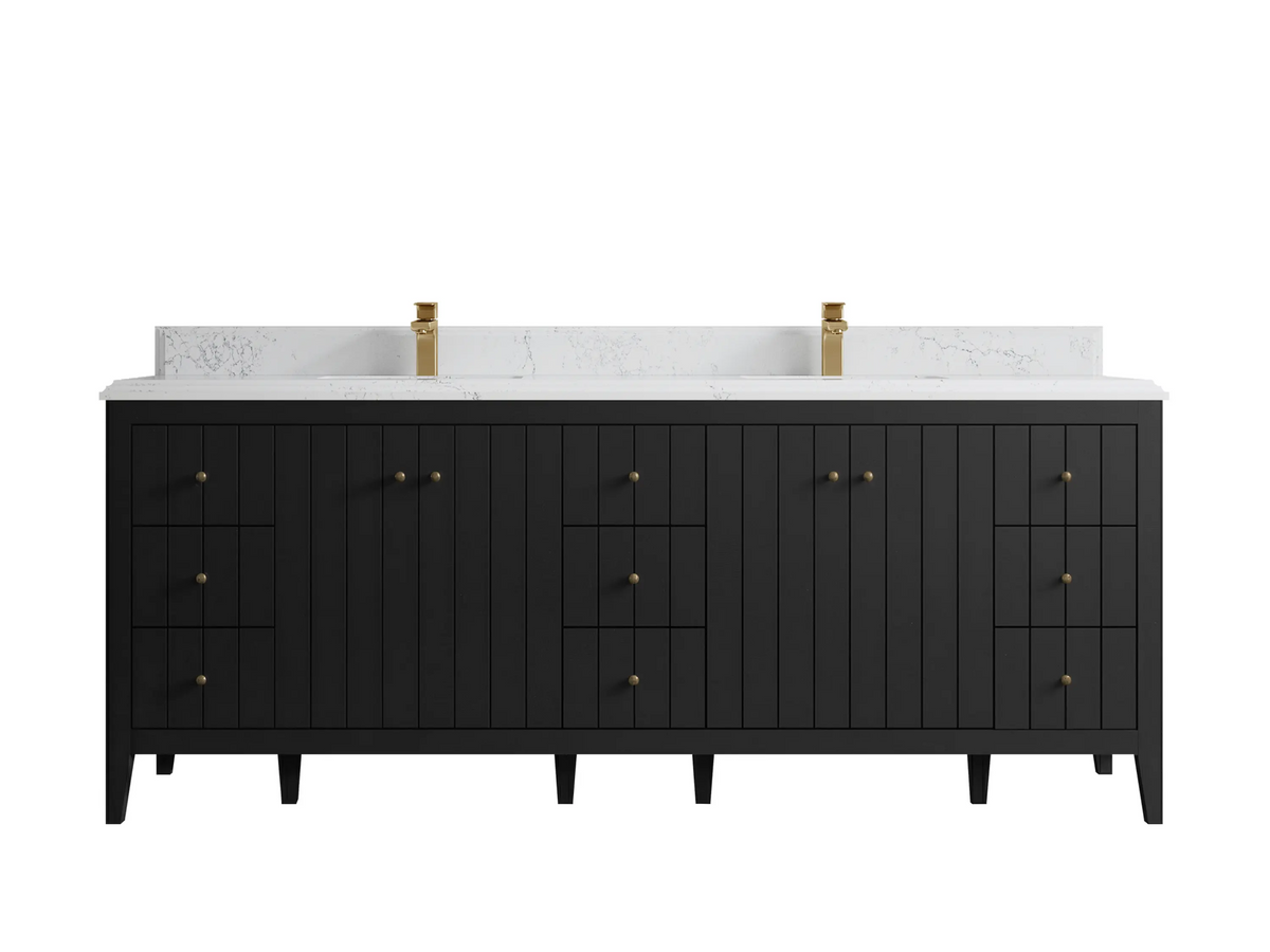 Atlanta 84 in. W x 22 in. D Double Sink Bathroom Vanity - Willow Bath and Vanity