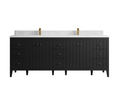 Atlanta 84 in. W x 22 in. D Double Sink Bathroom Vanity - photo 45