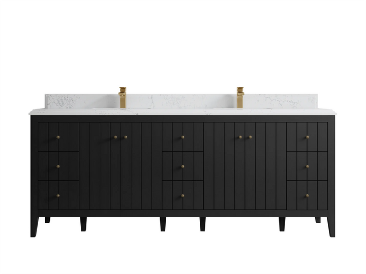 Atlanta 84 in. W x 22 in. D Double Sink Bathroom Vanity - photo 45