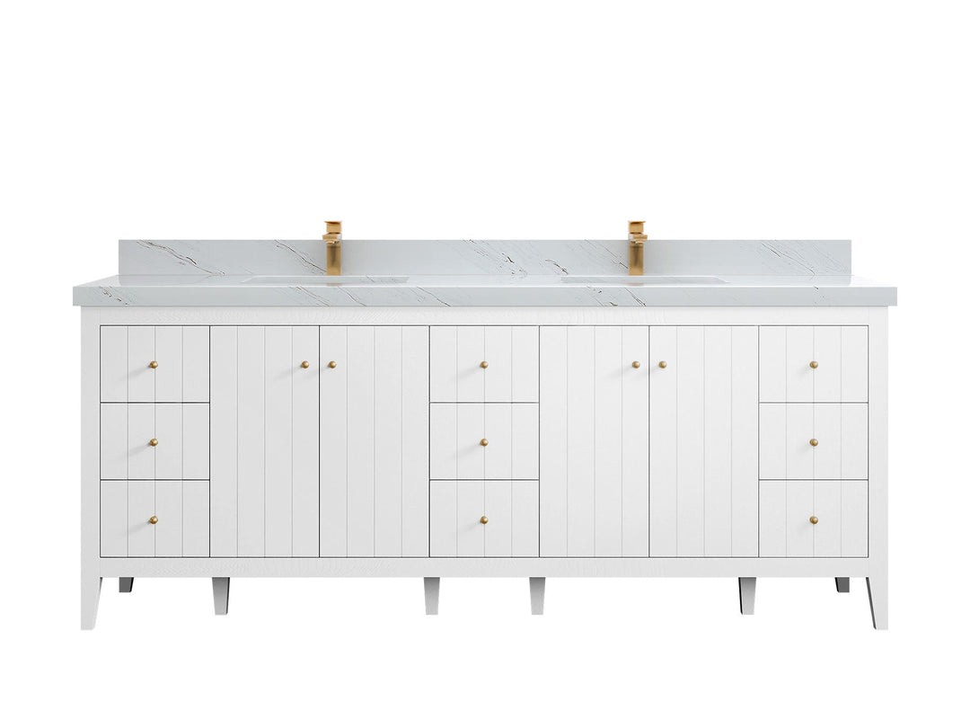 Atlanta 84 in. W x 22 in. D Double Sink Bathroom Vanity - Willow Bath and Vanity