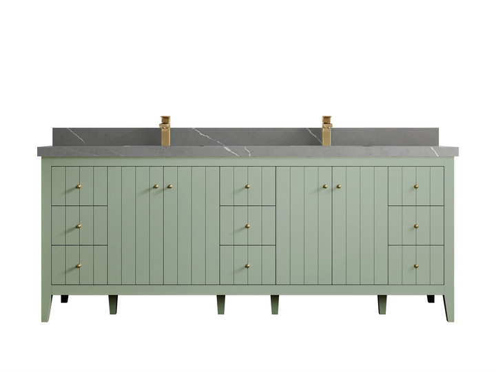 Atlanta 84 in. W x 22 in. D Double Sink Bathroom Vanity - photo 46