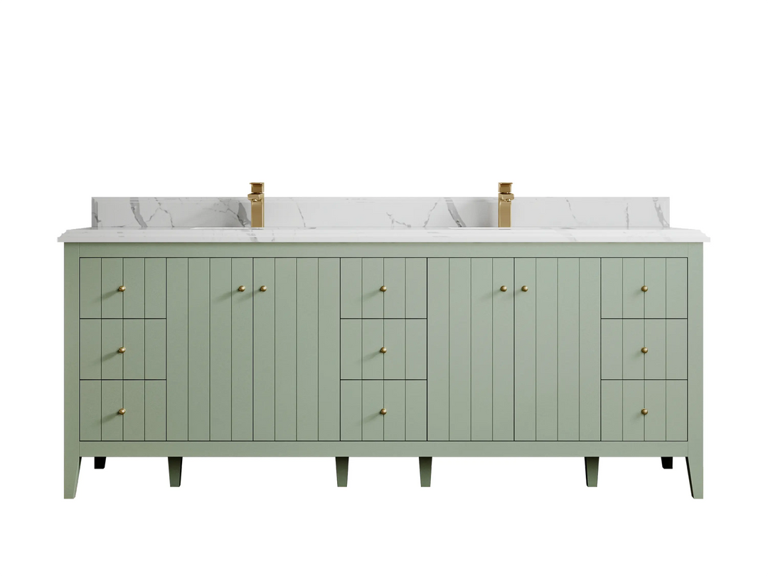 Atlanta 84 in. W x 22 in. D Double Sink Bathroom Vanity - Willow Bath and Vanity