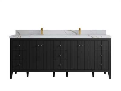 Atlanta 84 in. W x 22 in. D Double Sink Bathroom Vanity - Willow Bath and Vanity