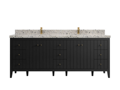 Atlanta 84 in. W x 22 in. D Double Sink Bathroom Vanity - photo 15