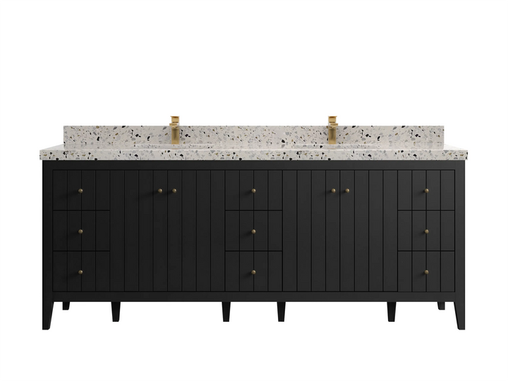 Atlanta 84 in. W x 22 in. D Double Sink Bathroom Vanity - photo 15