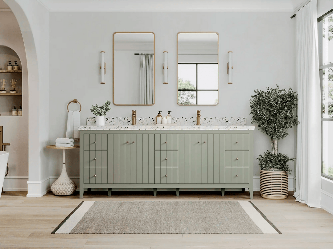Atlanta 84 in. W x 22 in. D Double Sink Bathroom Vanity - Willow Bath and Vanity