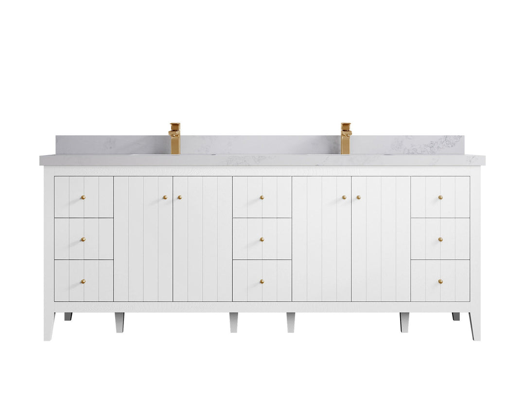 Atlanta 84 in. W x 22 in. D Double Sink Bathroom Vanity - Willow Bath and Vanity