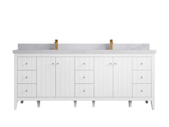 Atlanta 84 in. W x 22 in. D Double Sink Bathroom Vanity - photo 29
