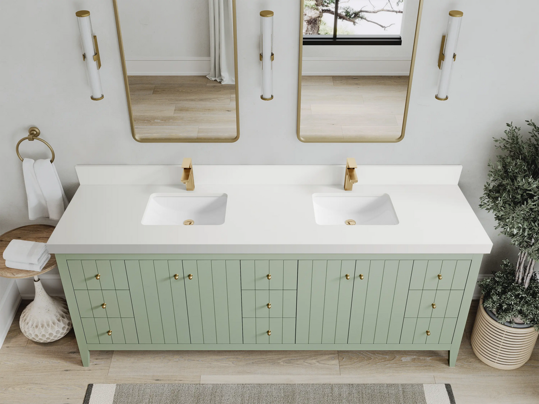 Atlanta 84 in. W x 22 in. D Double Sink Bathroom Vanity - Willow Bath and Vanity