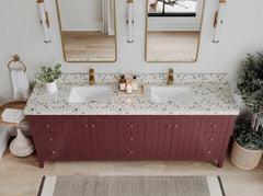 Atlanta 84 in. W x 22 in. D Double Sink Bathroom Vanity - photo 2