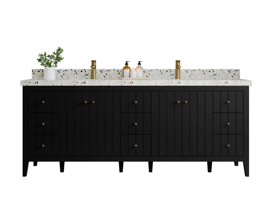 Atlanta 84 in. W x 22 in. D Double Sink Bathroom Vanity - Willow Bath and Vanity