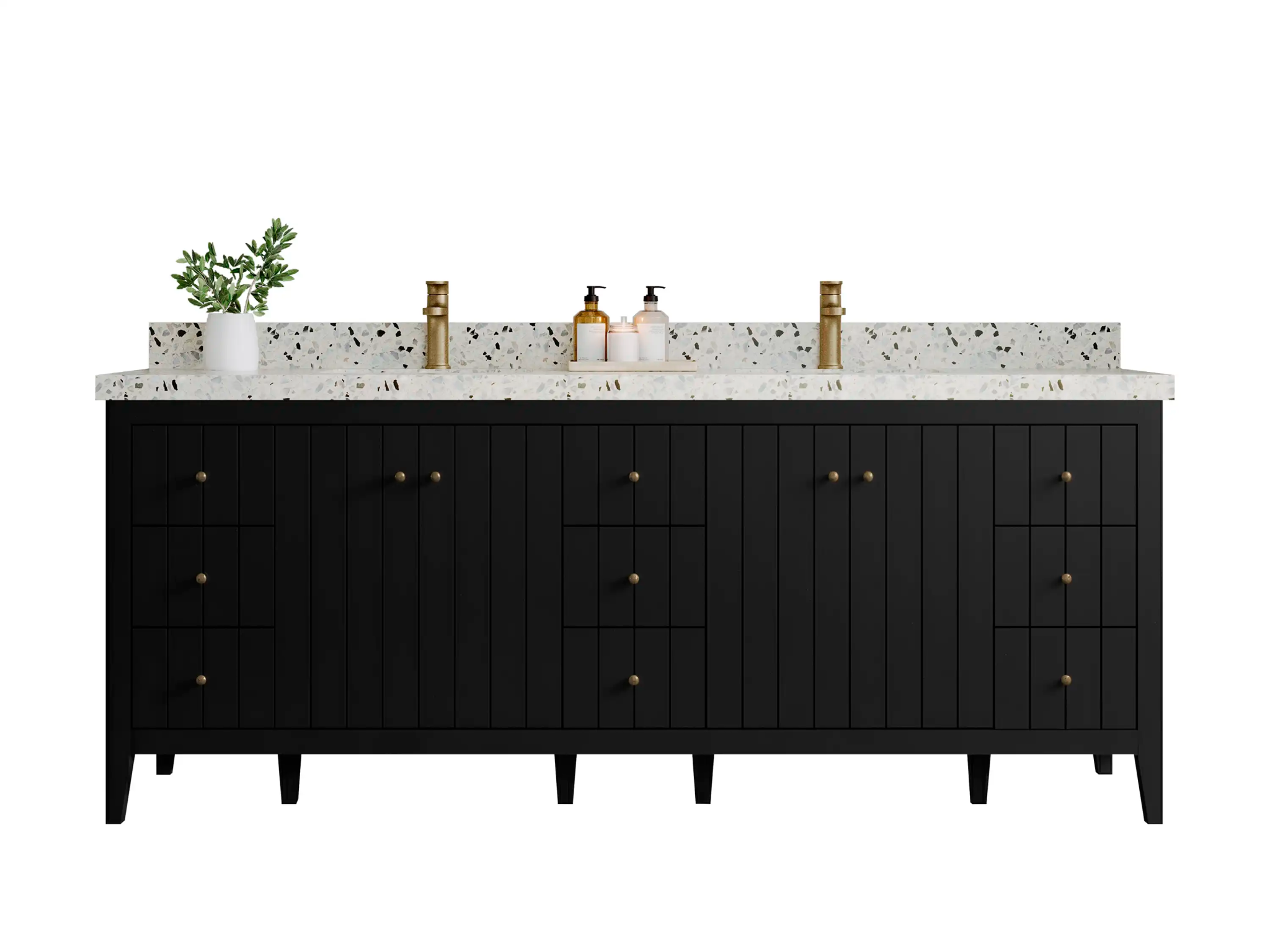 Atlanta 84 in. W x 22 in. D Double Sink Bathroom Vanity - Willow Bath and Vanity
