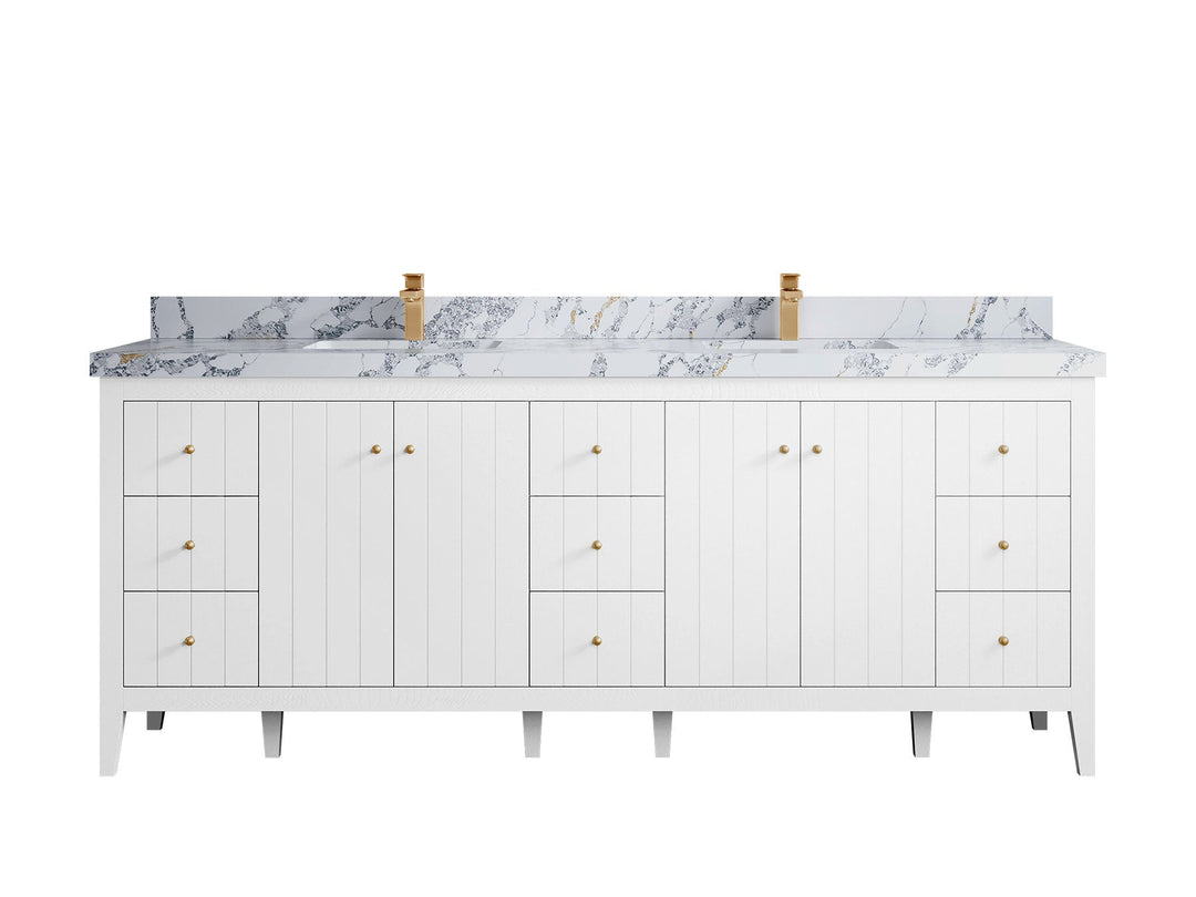 Atlanta 84 in. W x 22 in. D Double Sink Bathroom Vanity - Willow Bath and Vanity