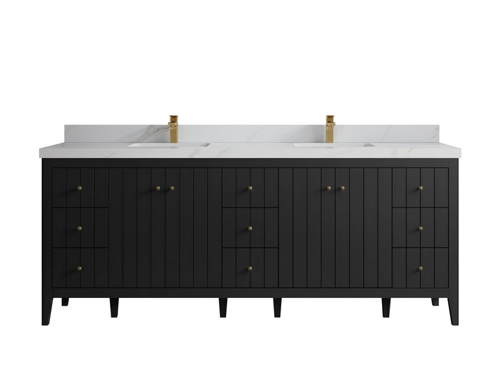 Atlanta 84 in. W x 22 in. D Double Sink Bathroom Vanity - photo 37