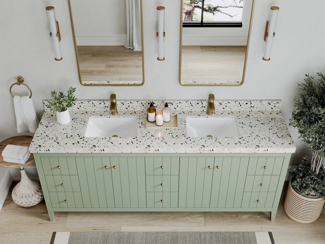 Atlanta 84 in. W x 22 in. D Double Sink Bathroom Vanity - Willow Bath and Vanity