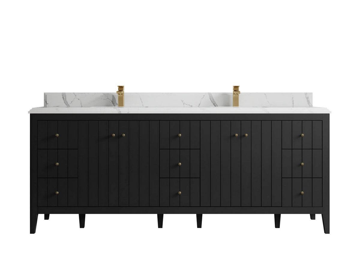 Atlanta 84 in. W x 22 in. D Double Sink Bathroom Vanity - Willow Bath and Vanity