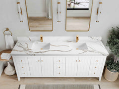 Atlanta 84 in. W x 22 in. D Double Sink Bathroom Vanity - photo 24