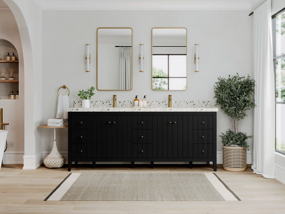 Atlanta 84 in. W x 22 in. D Double Sink Bathroom Vanity - Willow Bath and Vanity