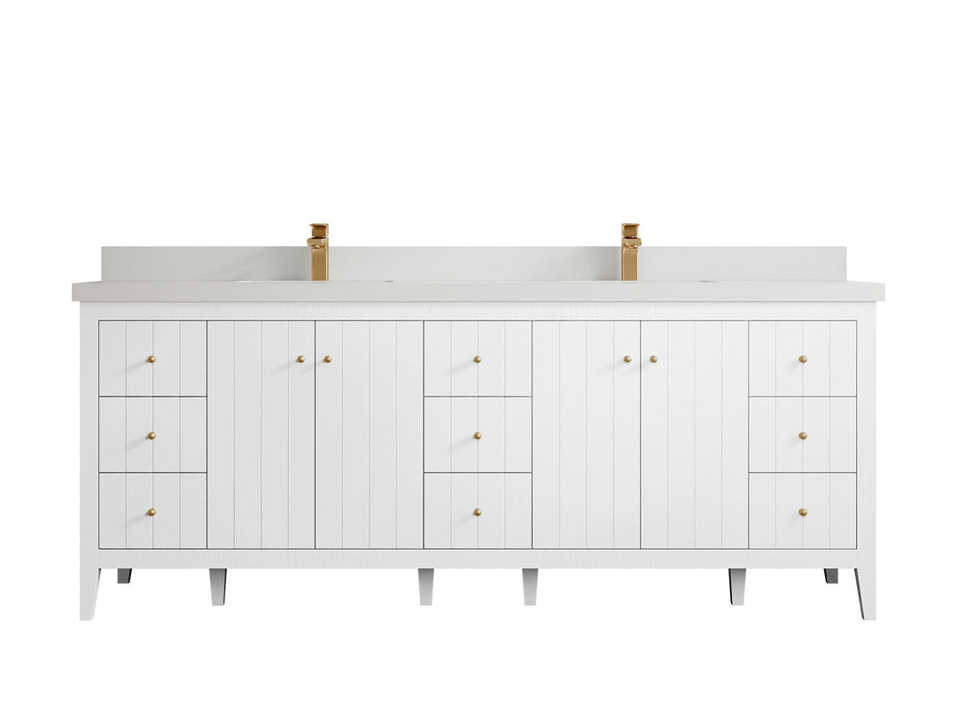 Atlanta 84 in. W x 22 in. D Double Sink Bathroom Vanity - Willow Bath and Vanity