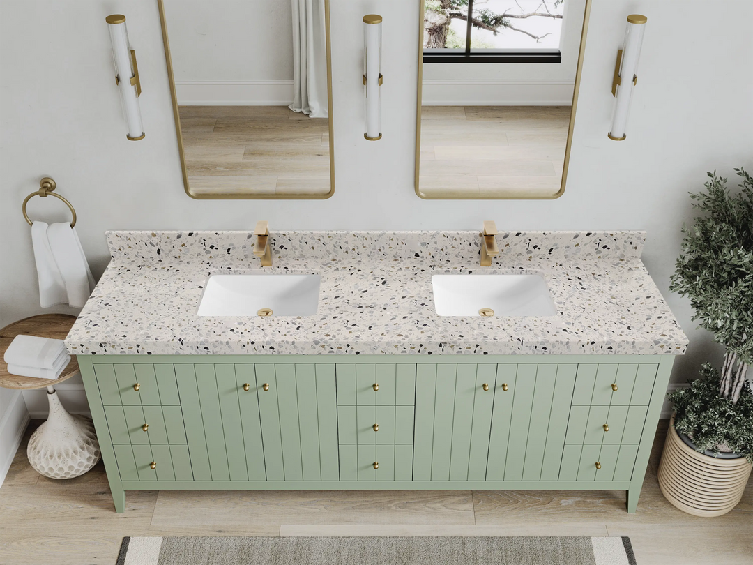 Atlanta 84 in. W x 22 in. D Double Sink Bathroom Vanity - Willow Bath and Vanity