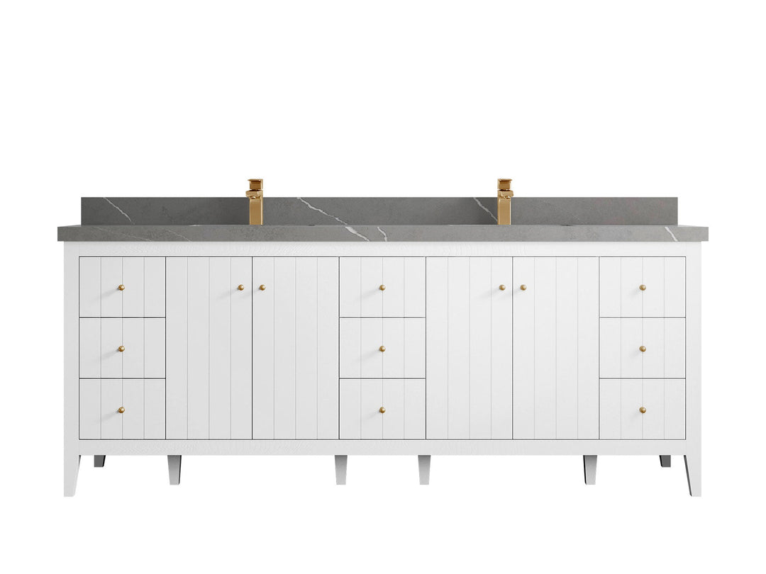 Atlanta 84 in. W x 22 in. D Double Sink Bathroom Vanity - Willow Bath and Vanity