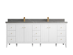 Atlanta 84 in. W x 22 in. D Double Sink Bathroom Vanity - photo 49