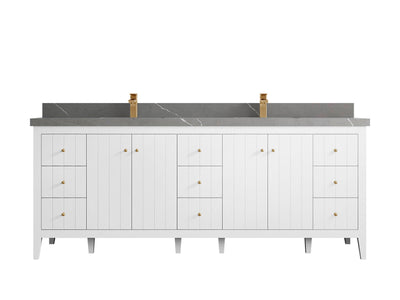 Atlanta 84 in. W x 22 in. D Double Sink Bathroom Vanity - Willow Bath and Vanity