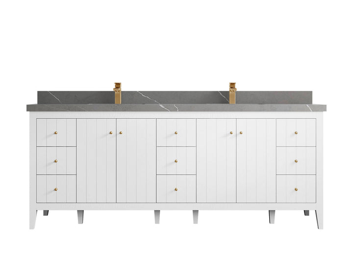 Atlanta 84 in. W x 22 in. D Double Sink Bathroom Vanity - photo 50