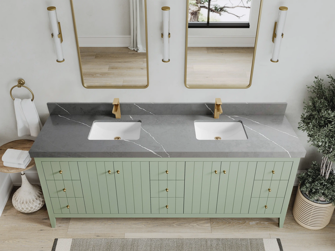 Atlanta 84 in. W x 22 in. D Double Sink Bathroom Vanity - Willow Bath and Vanity