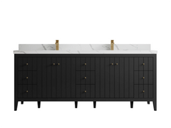 Atlanta 84 in. W x 22 in. D Double Sink Bathroom Vanity - photo 31