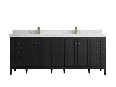 Atlanta 84 in. W x 22 in. D Double Sink Bathroom Vanity - Willow Bath and Vanity