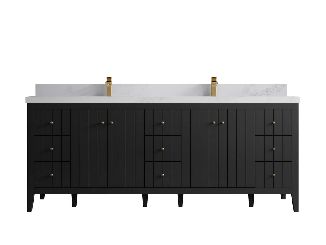 Atlanta 84 in. W x 22 in. D Double Sink Bathroom Vanity - Willow Bath and Vanity